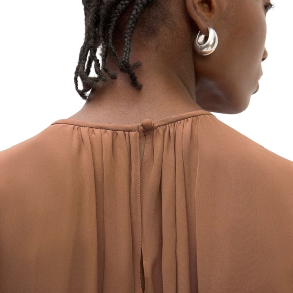 NWT Everlane The Gathered Midi Dress Size Small - Picture 9 of 10